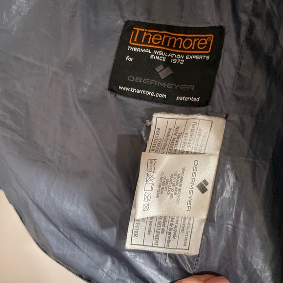 Obermeyer Navy Blue Skiing Snowboard Hooded Jacket Size Small - Picture 5 of 6